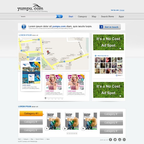 Create the next website design for yumpu.com Webdesign  Diseño de Global Arts