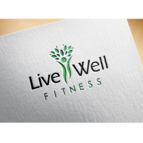 Create a logo for a start up fitness comply company!! Live Well Fitness