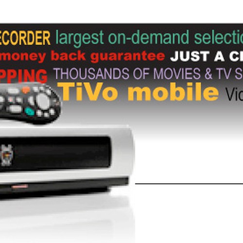 Banner design project for TiVo デザイン by becca matthews