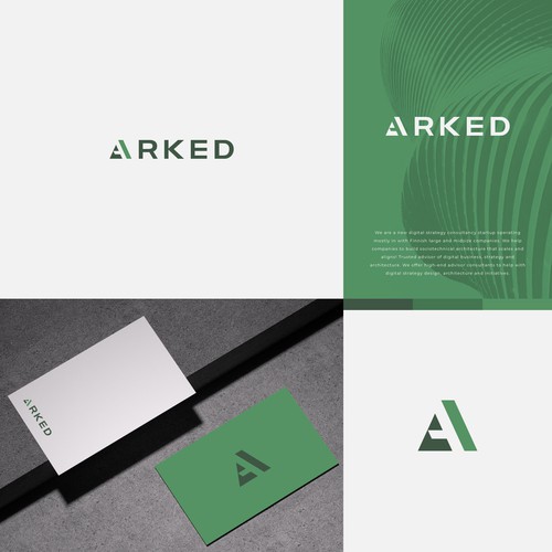 Logo and brand design for Arked Oy Design by plyland