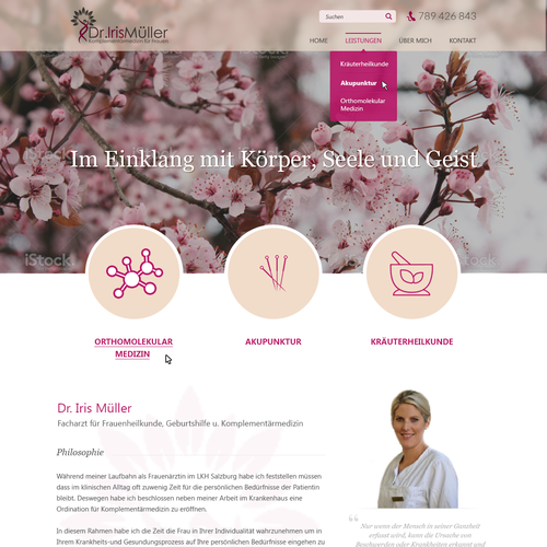 Web page design contest entry by Pint