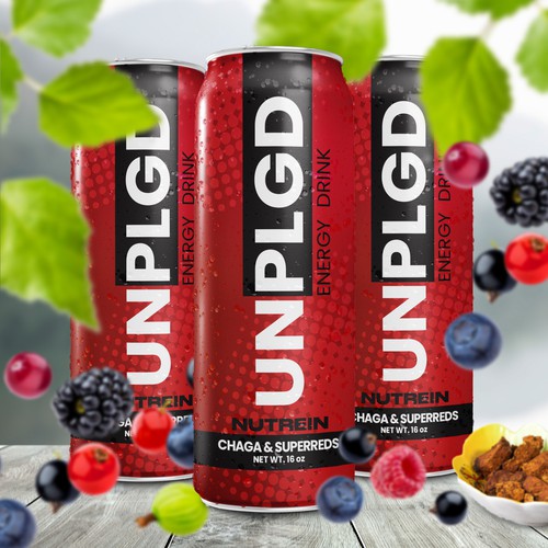 NEW ENERGY DRINK Design by Aleina Co.