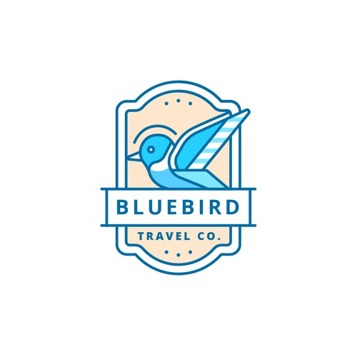 コンペ「Playful, not too cutesy, logo for a travel company」のデザイン by Bezvershenkoさん 