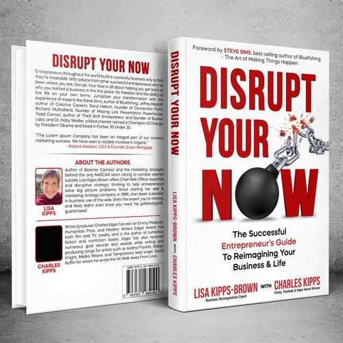 Entrepreneur book cover: world class experts & Emmy award-winning co-author Design by HRM_GRAPHICS