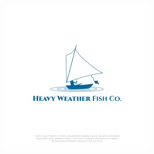 Simplistic and outlined logo for Alaskan commercial fishing business Design by bxp