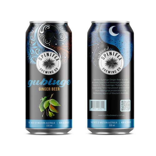 We need a vibrant label for our Wild Harvested Gubinge (Kakadu Plum) infused Ginger Beer Design by stuart-digital&print