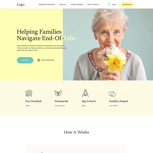 Fake Tech Startup in the Funeral Industry Seeking Website Design Design by Alshimaa Mou
