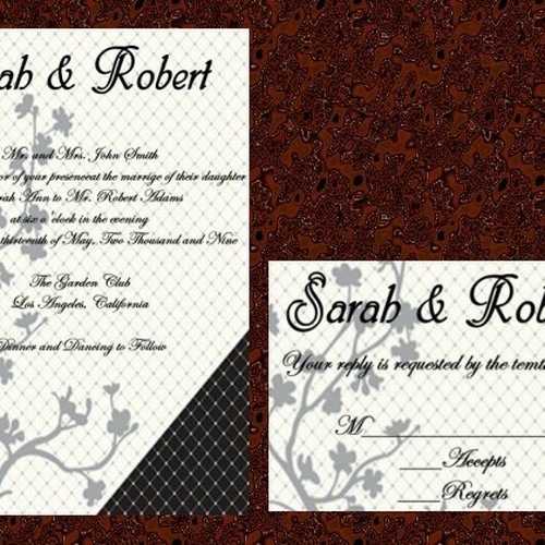 Letterpress Wedding Invitations Design by william1908