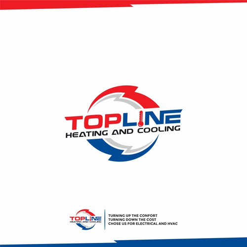 for all creative minds. create a logo for heating and cooling Company. Design by zumiko