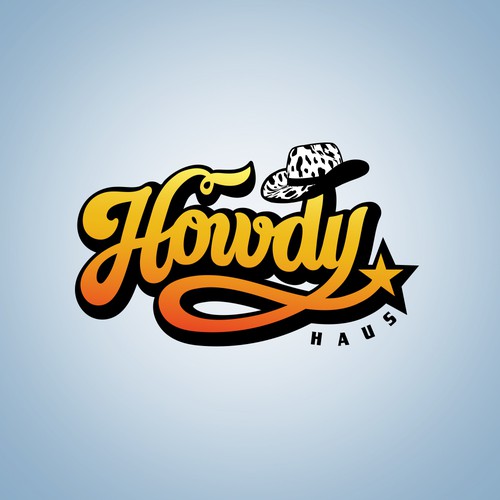 Howdy Logo for Fun Sign For Bar Diseño de Konstant1n™