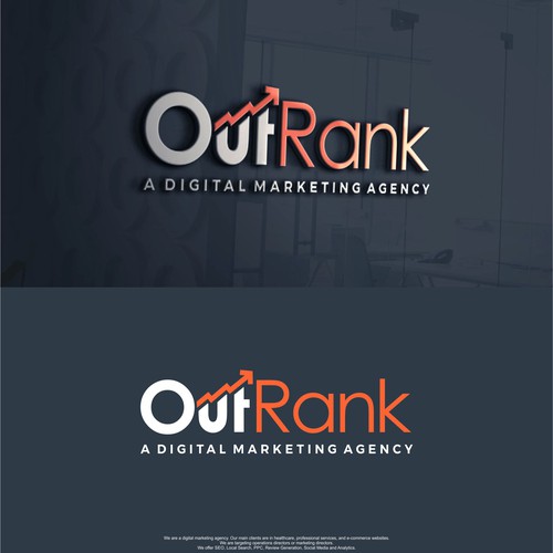 We need a logo that 'Outranks' all other digital marketing logos...literally. Design by puterinaa