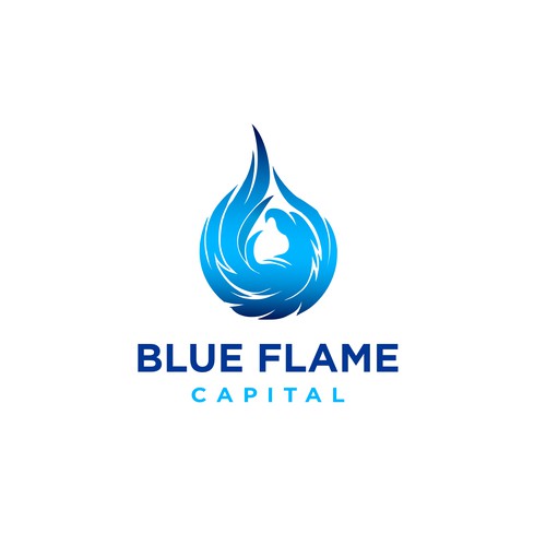 We need a Blue Flame Logo worthy of classic car hood status...but not...really. Design by @merambArt