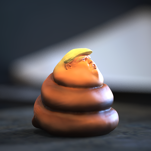 "An Anti-Trump Design Contest" winning 3D by Scarred