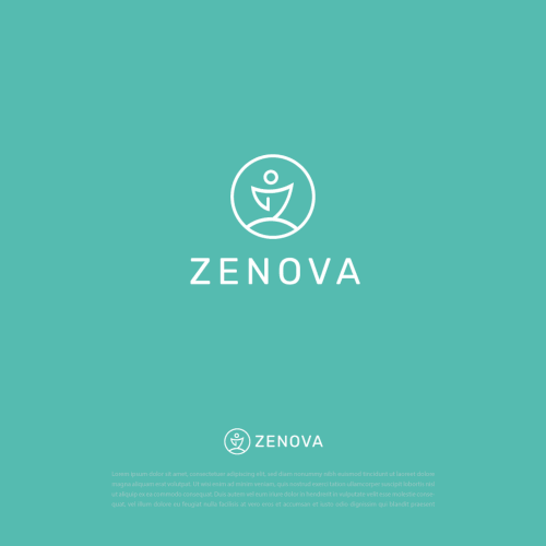 Zenova Logo: Revolutionary suite of health and wellness mobile apps Diseño de rk43_lab