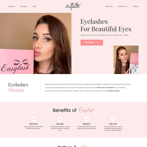 Diseño de Branded Beauty needs a 2page web design Shopify theme de Abbram