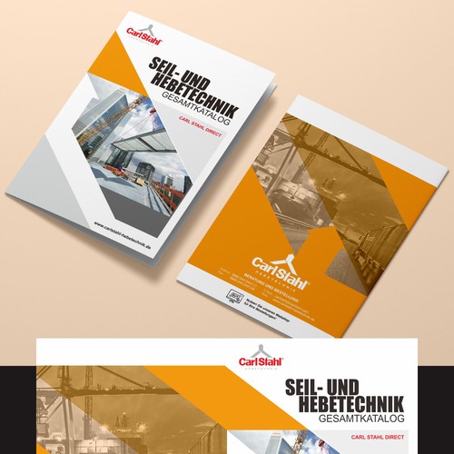 Cover page and back page DIN A4 industrial catalog as standard layout for catalogs Diseño de nng