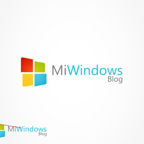 Looking for the first logo for Mi Windows Blog Design by ElFenix