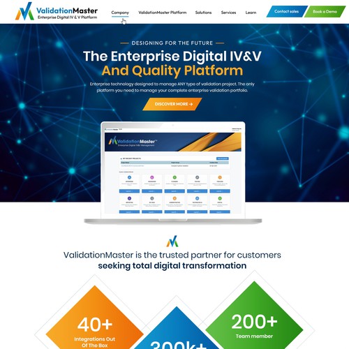 ValidationMaster Digital IV&V Website Re-Design Project Design by pb⚡️