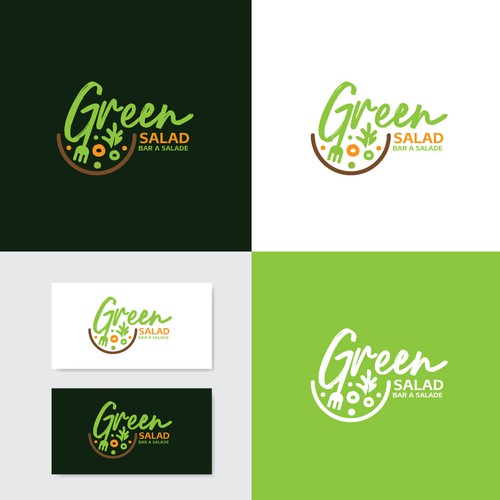 GREEN SALAD need his logo Design by creative_think