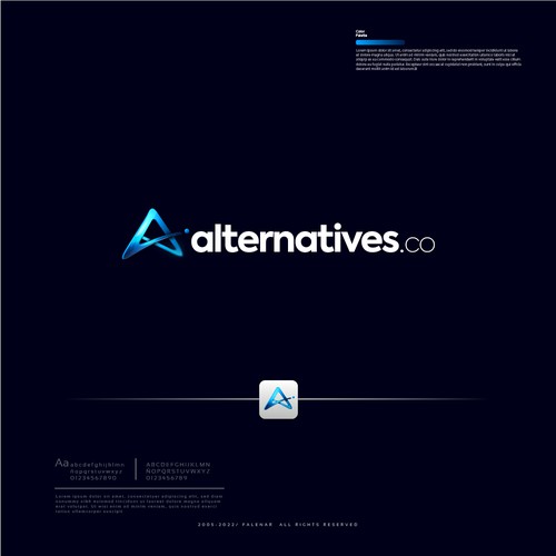 A logo that stands out for a software alternative providing company Diseño de Falenar®