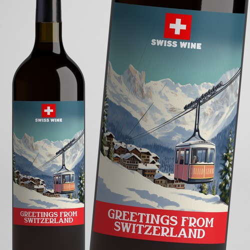 SWISS WINE for tourists Design by Windmill Designer™