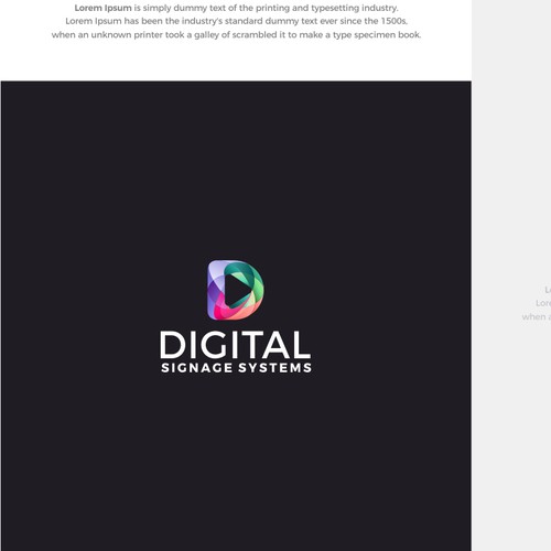 Create a modern striking logo for large format digital screen company Design von knight brands™