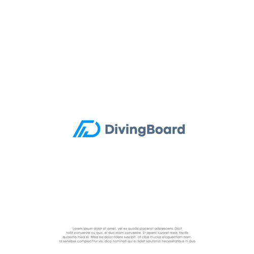Trading App Logo "Diving Board" Design by oakbrand™