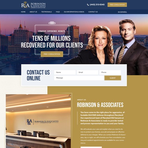 DUI Lawyer Landing Page Design by pixelwebplanet