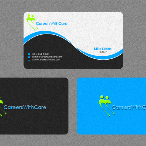 Hire Me business cards Design by Nuhan Enterprise IT