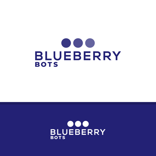 Logo for "Blueberry". An automated Chatbot provider Design by .May