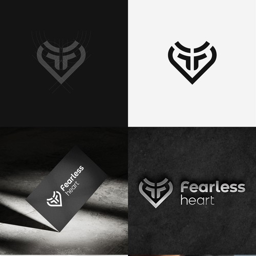 Fearless Heart Logo Contest Design by Half-Tone™