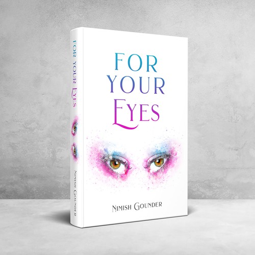 for your eyes- poetry and journal book cover Design by aafi.designs