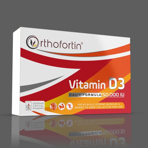 Design di Box for Nutritional Supplement with Vitamin D di ✝DeSiGnEr✝JOHN