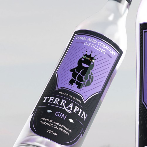 Gin Bottle Label Design by Antidotooo™