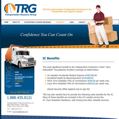 WEBSITE DESIGN / TEMPLATE - TRANSPORTATION RELATED COMPANY Design by DigilicaSL