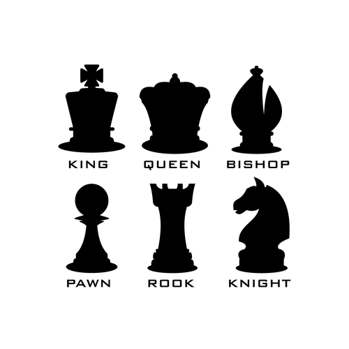 Chess piece design to be stamped onto all of our games Design by RezKingz_