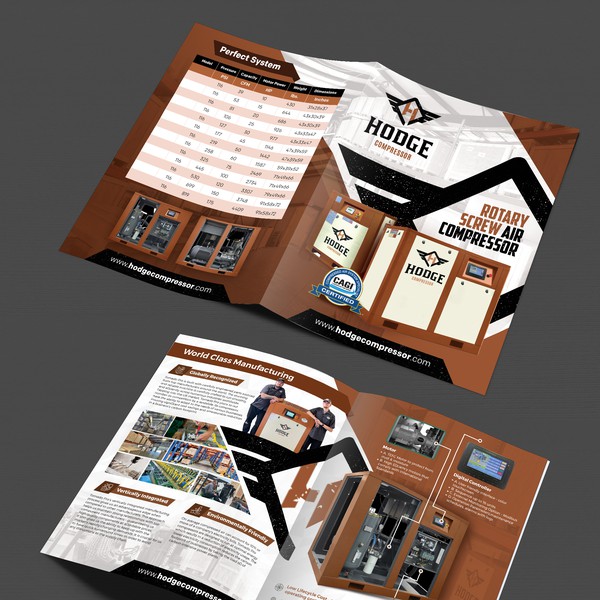 Design réalisé par Fat$ouL et intitulé "Industrial Equipment Brochure"