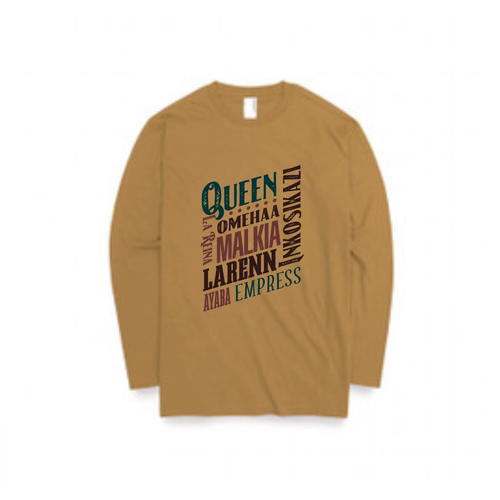 African Diaspora "QUEEN" Dialect T-Shirt Design Design by NIGHT PURY