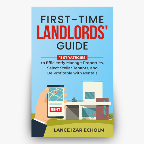 Design an attention-grabbing book cover for first-time landlords Design by Hisna