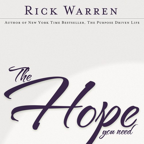 Design Rick Warren's New Book Cover Diseño de ossiebossie
