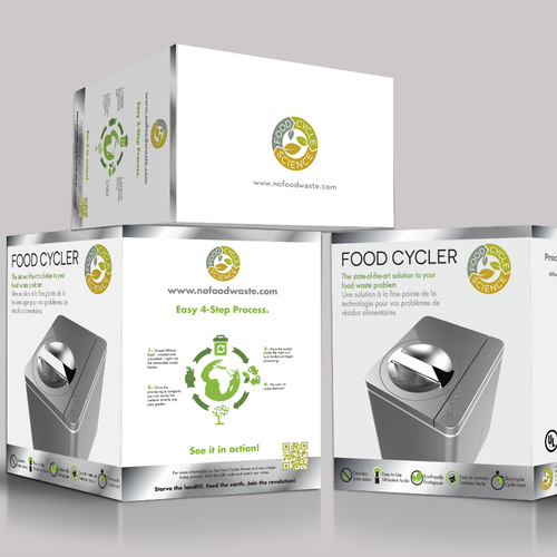 Food Cycler Indoor Composter Package Design Design by ZeKdesign
