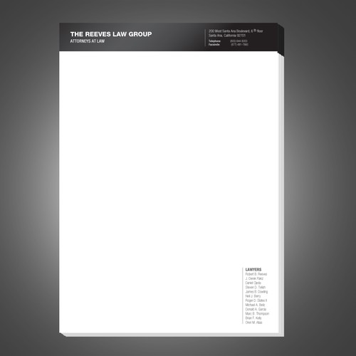 Law Firm Letterhead Design デザイン by Beshoywilliam