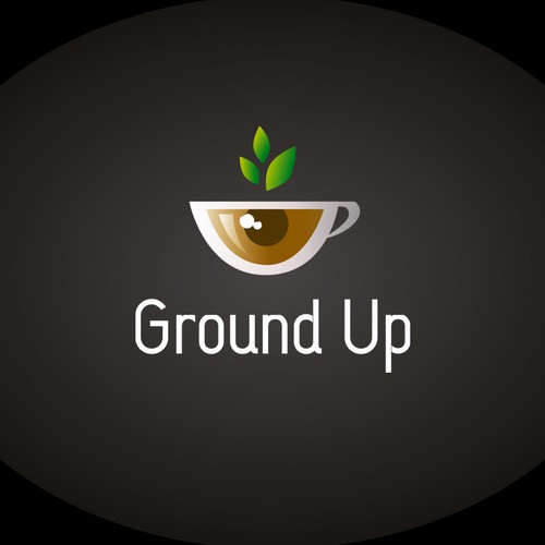 Create a logo for Ground Up - a cafe in AOL's Palo Alto Building serving Blue Bottle Coffee! Ontwerp door Adimo