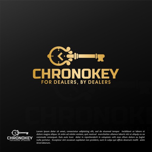 Simple Logo Design of a Key Design by srontovs