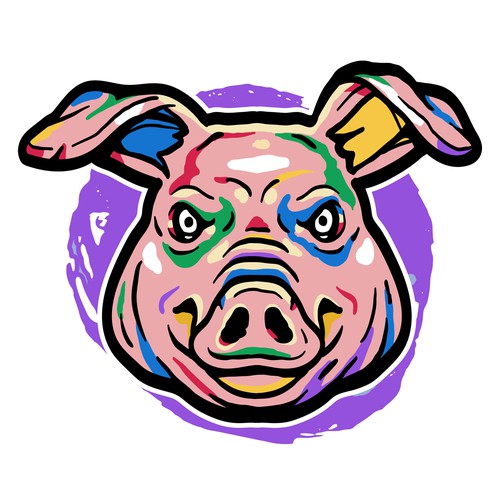 Design a gritty, valiant pig for our barbecue restaurant Design by swayzo