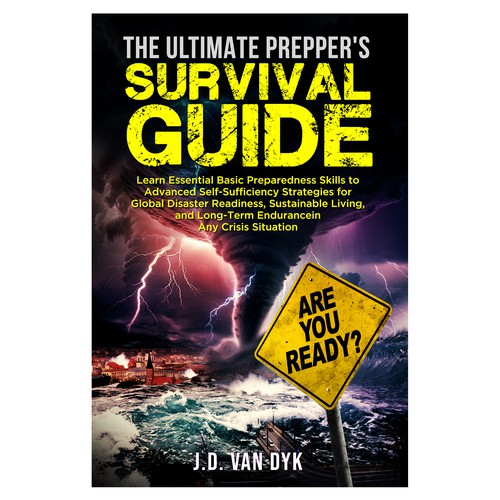 I need a powerful book cover to illustrate disasters and be ready for it Design by didiwahyudi.trend