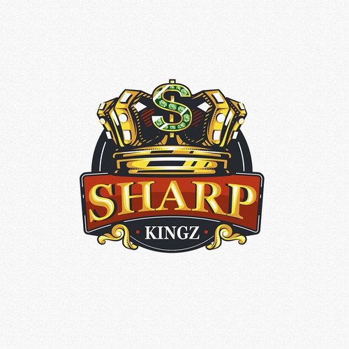 Sports betting community logo with a kings crown incorporated into the design Design by sarvsar