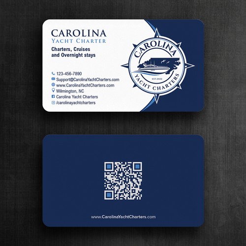 Carolina Yacht Charters Business Card Design réalisé par Felix SH