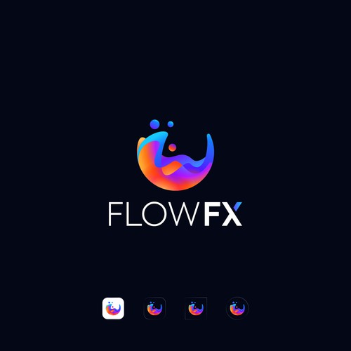 Mesmerizing fluid simulation app needs a logo Design by harodsgn™