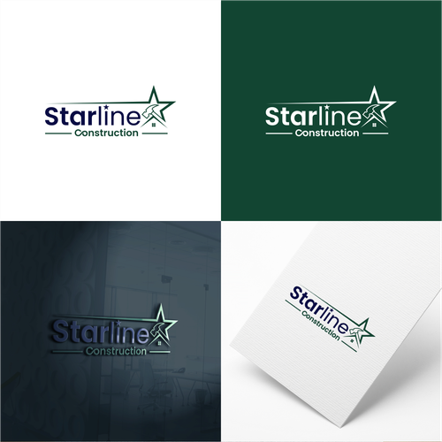Starline Construction Logo Design by amarta_art®